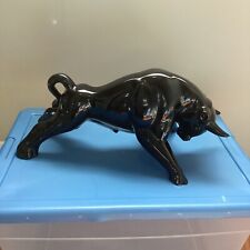 Vintage Bull Fighting Figure  Ceramic Statue 18
