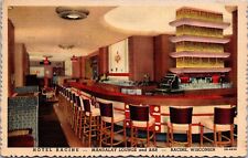 Linen Postcard Mandalay Lounge & Bar Hotel Racine Racine, Wisconsin~136572 picture
