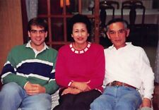 1990s Original Color Photo 3.5x5 Men Woman Family Portrait F61 #26 picture