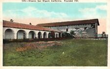 Vintage Postcard 1920's Mission San Miguel California CA near Paso Robles picture