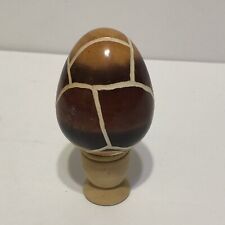 Vintage Lot of 1  Hand Carved Genuine African Soapstone Eggs - Made in Kenya picture
