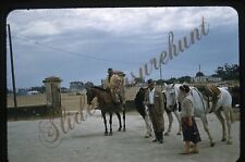 Argentina Horses Men Woman 35mm Slide 1950s Red Border Kodachrome picture