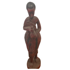 Handcrafted Antique Wooden African Statue,Figurine, Height 15.7 inch picture