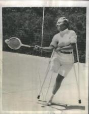 1955 Press Photo Handicap Tennis Louise Baker Wilson - RSC91775 picture