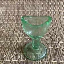 Beautiful Vintage GREEN Glass Eye Wash Cup picture