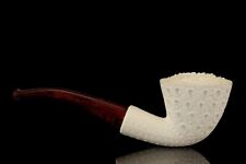 Lattice Bent Dublin Pipe By Tekin-new-block Meerschaum Handmade W Case#840 picture