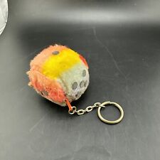 💥VINTAGE FUZZY DICE KEY CHAIN picture