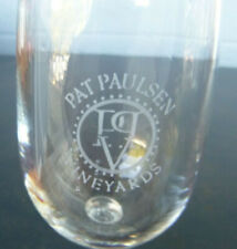 vintage Pat Paulson vineyards wine glass Livermore California 6