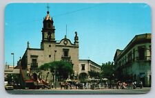 Guadalajara Jalisco Mexico San Juan De Dios Church Mariachis Postcard Vtg B8 picture