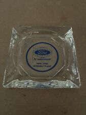 FORD 75 Th Anniversary ACL GLASS ASHTRAY Twin Cities Assembly Plant Automoblie picture