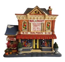 2004 Holiday Time Christmas Village Walmart Store Supermarket Walton's 5-10 picture