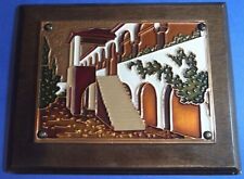 AETHRA Wall Plaque copper Greek Island 18,2 cm x 13.2 cm Greece Handmade Picture picture