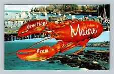 Scenic Greetings, Lobster, Harbor, Maine Vintage Postcard picture