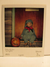 VINTAGE FOUND PHOTOGRAPH ART OLD PHOTO POLAROID HALLOWEEN TRAIN ENGINEER BOY PIC picture