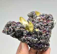 Calcite with Chalcopyrite and Quartz - Casteel Mine, Iron Co., Missouri picture