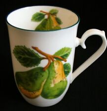Vint~CERAMIC~Coffee Mug~PEARS~Green Trim~CERATECH~The Clever Choice~PORCELAIN~EC picture
