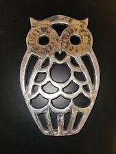 Owl Trivet Hot Plate Cast Iron 9