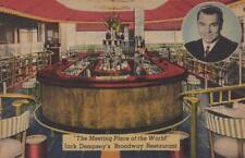 Vintage Color Linen Postcard Jack Dempsey's Broadway Restaurant New York City picture