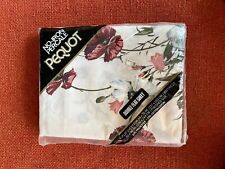 Vintage Pequot double full fitted sheet blue floral Trina pattern NOS NIP picture
