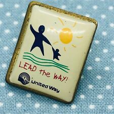 Vtg United Way Lead the Way Lapel Pin picture