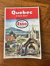 Vintage - Quebec Travel Map -  IMPERIAL ESSO DEALER - 1951 picture