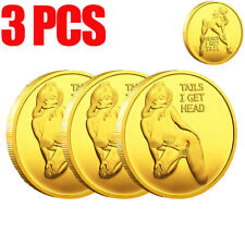 3PCS Tails I Get Head  Sexy Heads Tails Challenge Token Coin Souvenir Coin New picture