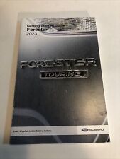 2023 Subaru Forester Getting Started Guide Instruction Manual OEM Overview Facts picture