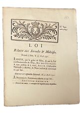 FRENCH LAW Paris April 27, 1791 Relating to Jurandes picture