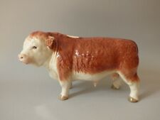 LARGE COOPERCRAFT FARM & COUNTRYSIDE FARM CATTLE HEREFORD BUTCHERS SHOP BULL 26 picture