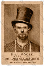 William Poole BILL THE BUTCHER Original Card Restoration Vintage RP picture
