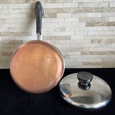 Vintage 1801 Revere Ware 1 Quart Copper Bottom Sauce Pan Pot with Lid picture