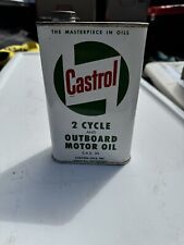 Rare Vintage Castrol 2-Stroke Cycle And Outboard Motor Oil Can picture