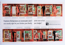 Frigidaire refrigerator ad vintage 1962 original split page advertisement  picture