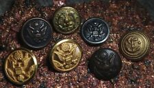 7 Antique World War I United States Army Buttons  picture