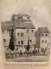 Cloister Buildings Europe ETCHING picture