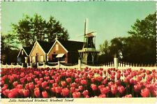Vintage Postcard 4x6- LITTLE NETHERLANDS WINDMILL, WINDMILL ISLAND, HOLLAND, MI. picture