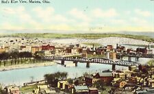 Bird's- Eye View of Marietta, Ohio 1910 Postcard picture