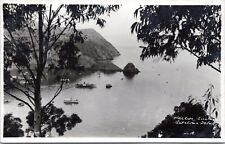 RPPC Avalon Harbor, Catalina Island, California - Photo Postcard - Boats c1920s picture