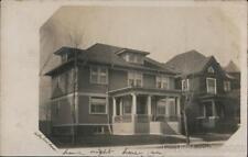 RPPC Rooming House,two story,attic rooms and basement. Real photo. Postcard picture