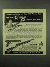 1950 Crosman CO2 Pistol and Rifle Ad - Will Amaze You picture