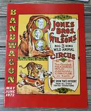 VTG 1972 May June Jones Bros and Wilsons Big 3 Ring Wild Animal Circus Program picture