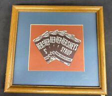 HERSHEY'S CHOCOLATE RARE VINTAGE LABEL SIGN FRAMED picture