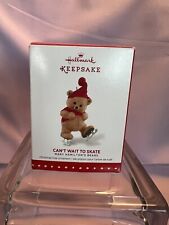 Hallmark Ornament 2015 Mary Hamilton Bears Can't Wait to Skate 1st In Series picture