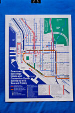 San Diego MTS Map: Downtown Hotels & Popular Destinations - 12/97 picture