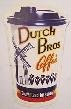 Vtg Dutch Bros Coffee Cup Mug Multi-Color Sticker Decal picture