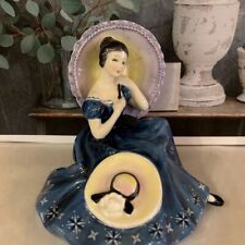 Vintage Royal Doulton PENSIVE MOMENTS Lady Figurine 1974 HN2704 Made in England picture
