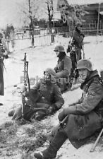 WW2 Picture Photo German soldiers at halt during the battle for Moscow  3680 picture