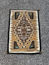 vintage Two Grey Hills rug Navajo design woven antique picture