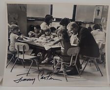 Jimmy Carter Signed 8x10 Vintage Press Photo Autographed Full Signature picture