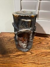 Vintage Gunter Kerzen Hand Carved Painted German Candle - Old Man in the Tree picture